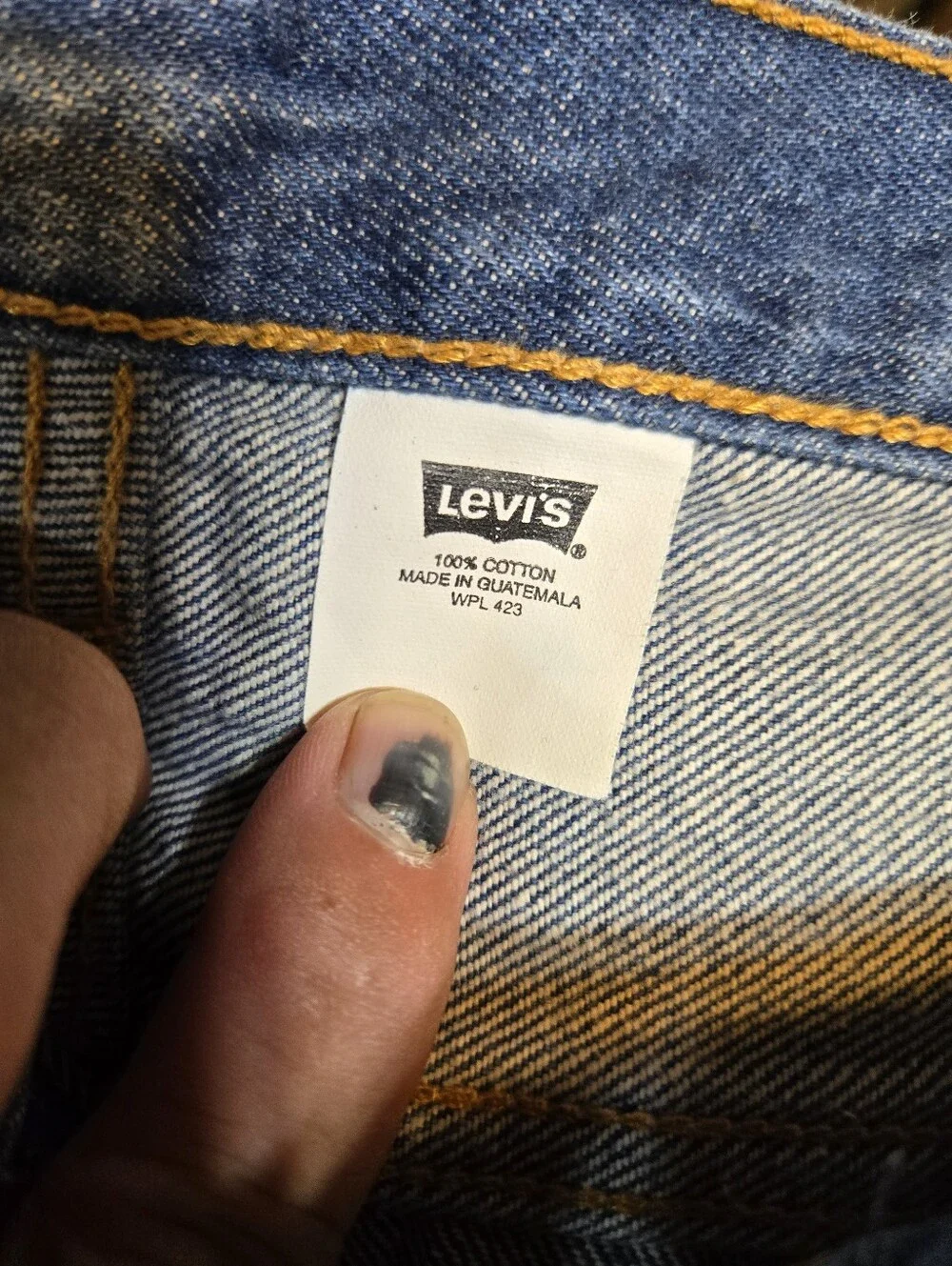 Mens Levi 501 Button Fly Jeans Minimal Wear